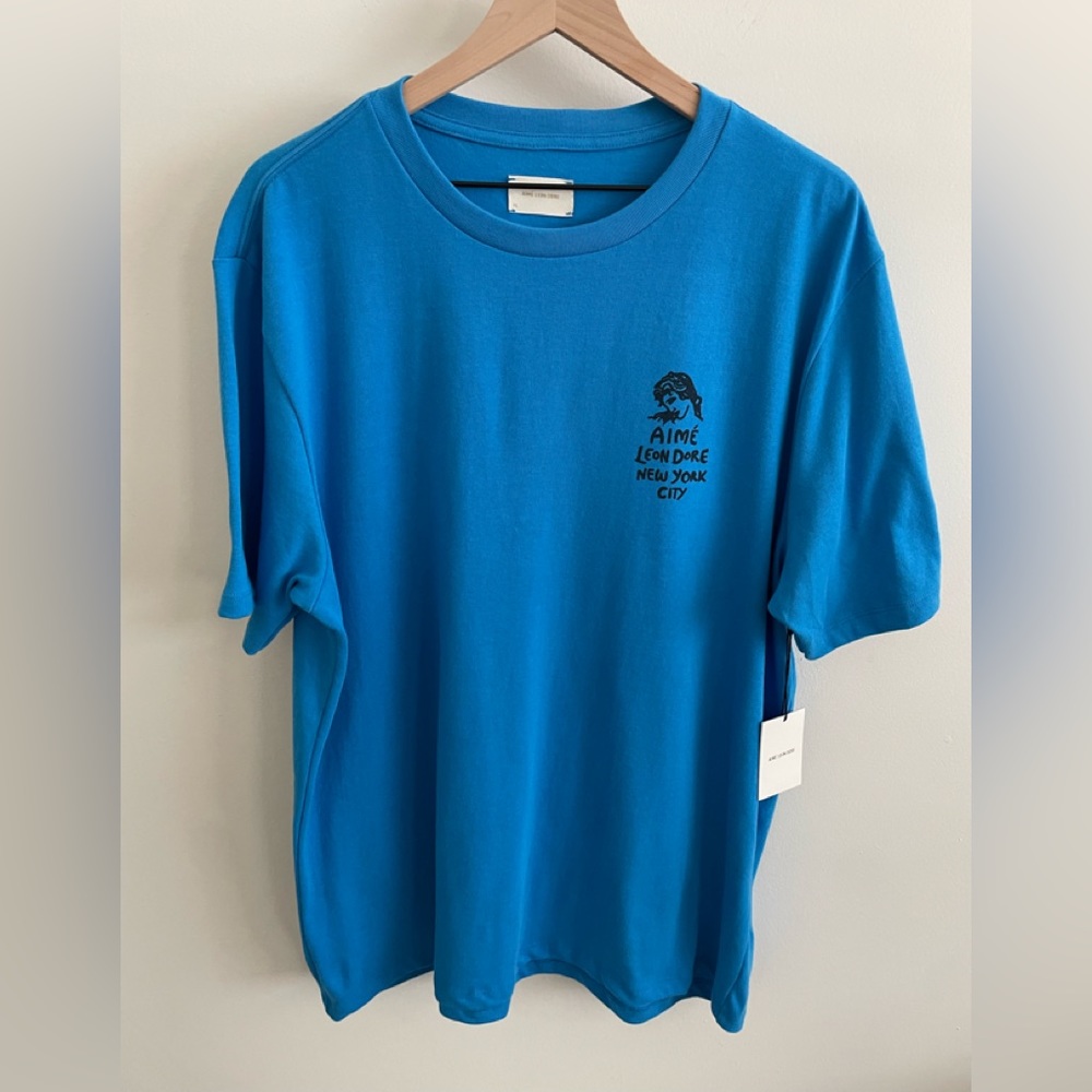 Aimé Leon Dore New York City Blue T Shirt Size XL BRAND NEW